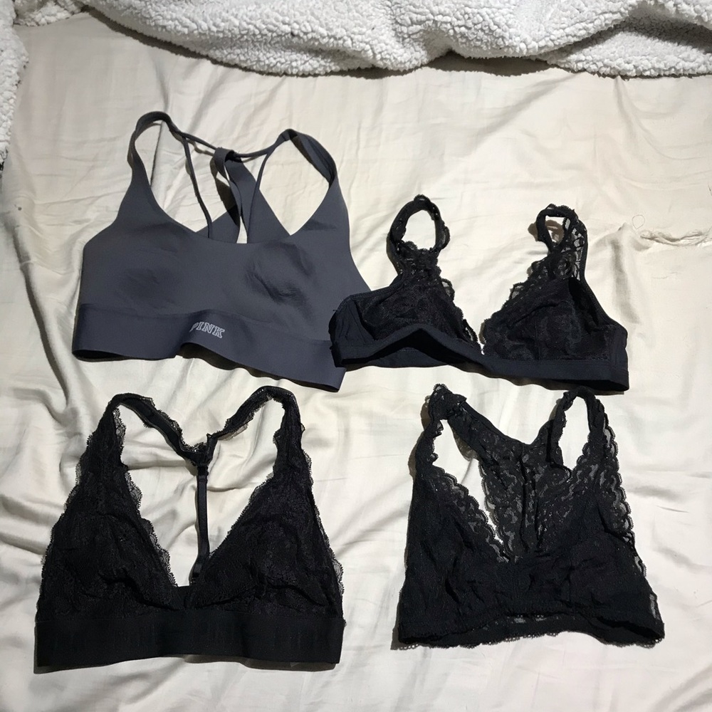 VS Pink/ Gilly Hicks bralettes